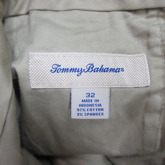 TOMMY BAHAMA REGULAR FIT SHORTS COTTON/SPANDEX SHORTS KHAKI Sz 32 - Picture 3 of 5